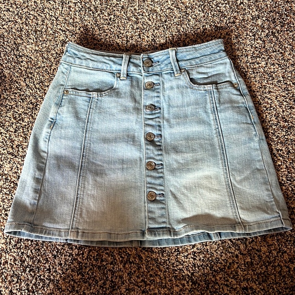 American Eagle jean mini skirt - Picture 1 of 3